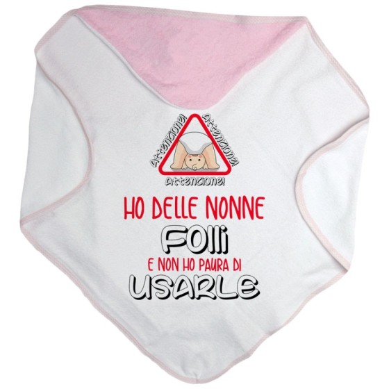 Accappatoio personalizzabile attenzione ho un nonno dei nonni folle folli non ho paura di usarlo usarli Per i nonni