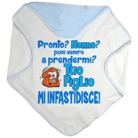 Accappatoio neonato pronto nonna nonno? puoi venire a prendermi? tua figlio mi infastidisce Per i nonni