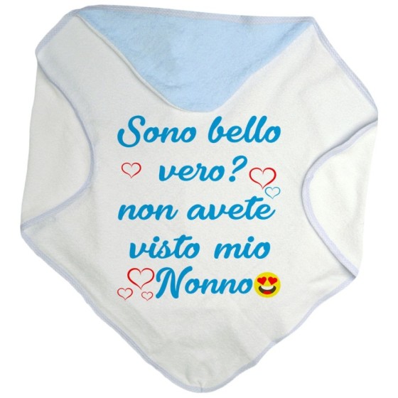 Accappatoio personalizzabile con nome sono bello vero? non avete visto mio nonno i miei nonni Per i nonni