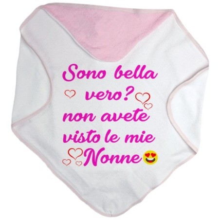 Accappatoio personalizzabile con nome sono bello vero? non avete visto mio nonno i miei nonni Per i nonni