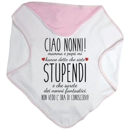 Accappatoio nonni mamma papà mi hanno detto che siete...