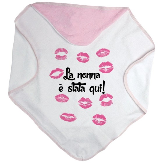 Accappatoio neonato personalizzabile con nome nonna è stata qui Per i nonni