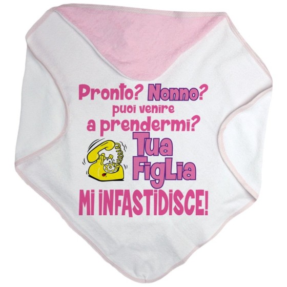 Accappatoio neonato pronto nonno nonna? puoi venire a prendermi? tua figlia mi infastidisce Per i nonni