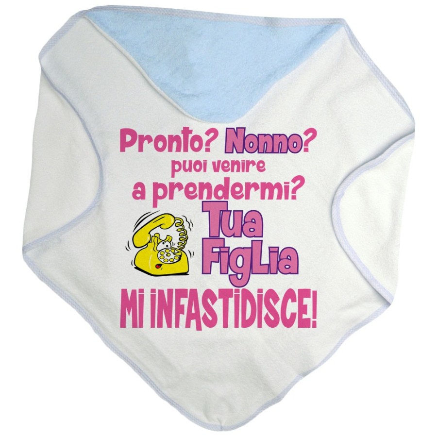 Accappatoio neonato pronto nonno nonna? puoi venire a prendermi? tua figlia mi infastidisce Per i nonni