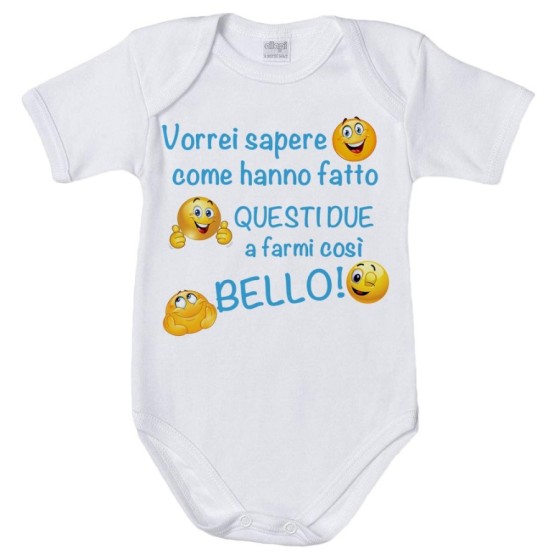 Body neonato vorrei sapere come hanno fatto questi due a farmi così bello Divertenti