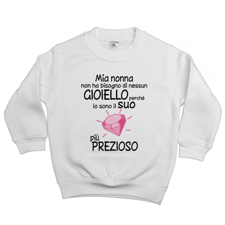 Felpa bambino sono il gioiello più prezioso della nonna dei nonni Per i nonni