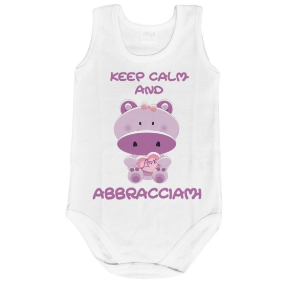 Body neonato keep calm and abbracciami Divertenti