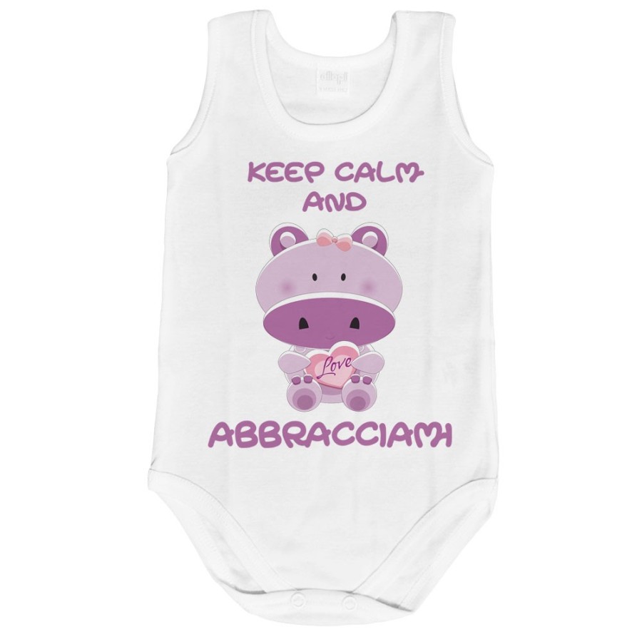 Body neonato keep calm and abbracciami Divertenti