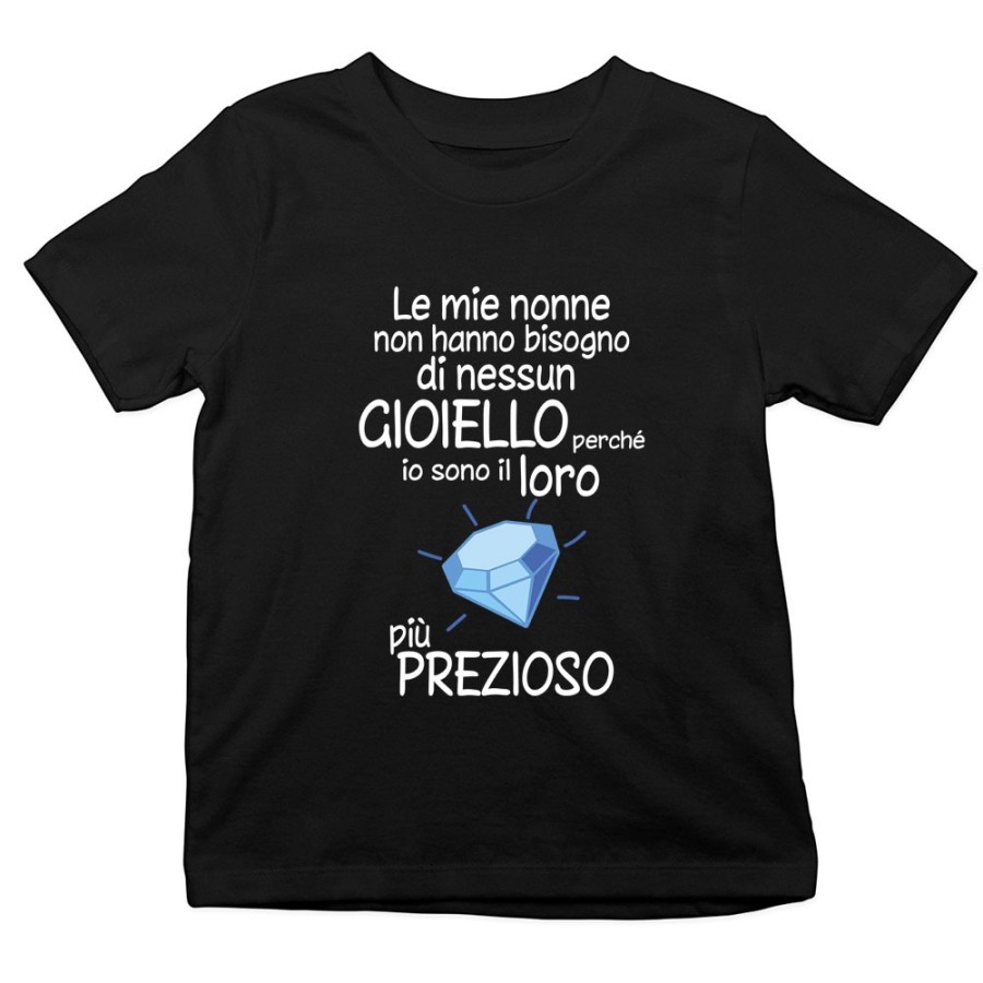 T-shirt bambino sono il gioiello più prezioso della nonna dei nonni Per i nonni