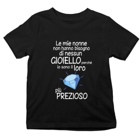 T-shirt bambino sono il gioiello più prezioso della nonna...