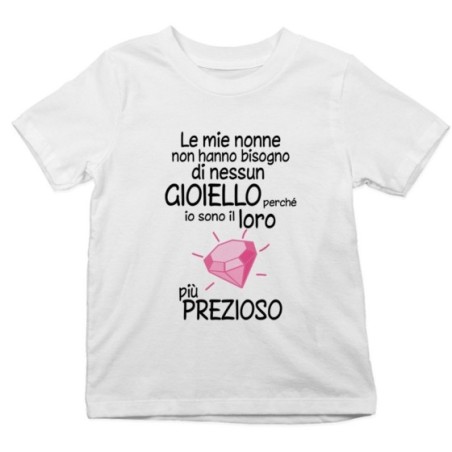 T-shirt bambino sono il gioiello più prezioso della nonna dei nonni Per i nonni