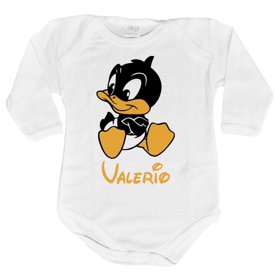 Body neonato personalizzato con nome baby duffy Cartoon
