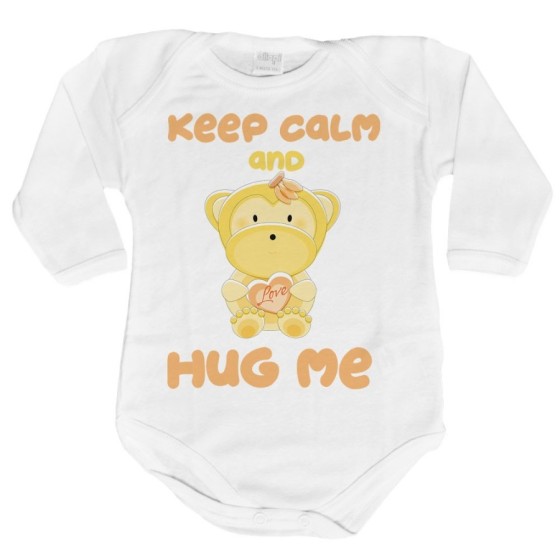 Body neonato keep calm and hug me Divertenti