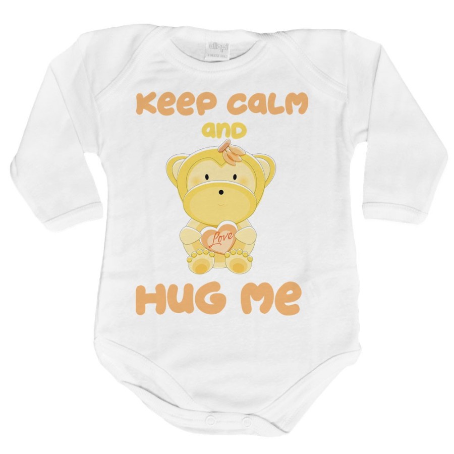Body neonato keep calm and hug me Divertenti