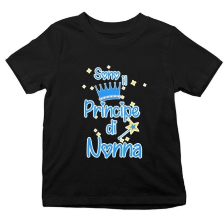 T-shirt bambino sono il principe del nonno dei nonni