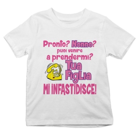 T-shirt bambino pronto nonno nonna? puoi venire a...