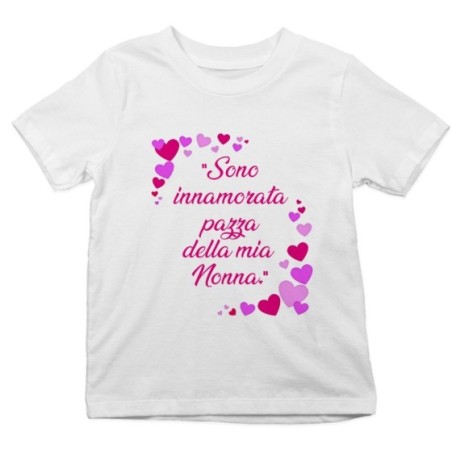 T-shirt bambino sono innamorato pazzo del mio nonno dei...