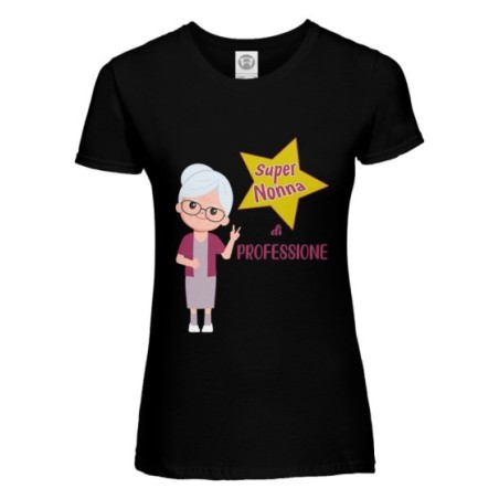 T-shirt donna super nonna di professione Per i nonni