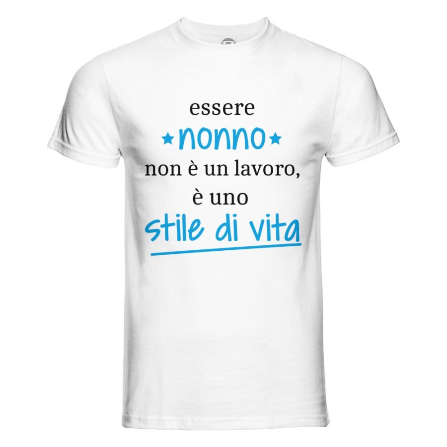 T-shirt uomo essere nonno non è un lavoro è uno stile di vita Per i nonni