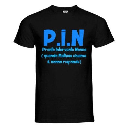 T-shirt uomo personalizzata con nome pronto intervento nonno Per i nonni