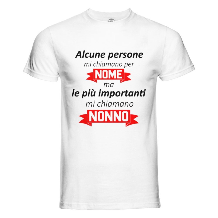 T-shirt uomo alcune persone mi chiamano per nome ma le più importanti mi chiamano nonno Per i nonni