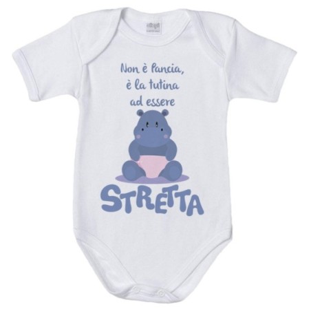 Body neonato non è pancia è la tutina ad essere stretta...