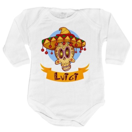 Body neonato personalizzato con nome sombrero
