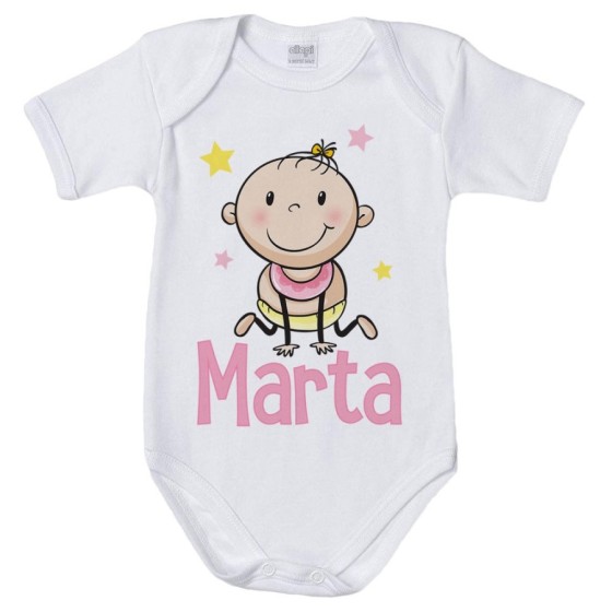 Body neonato personalizzato con nome bimbo bimba stellare Divertenti