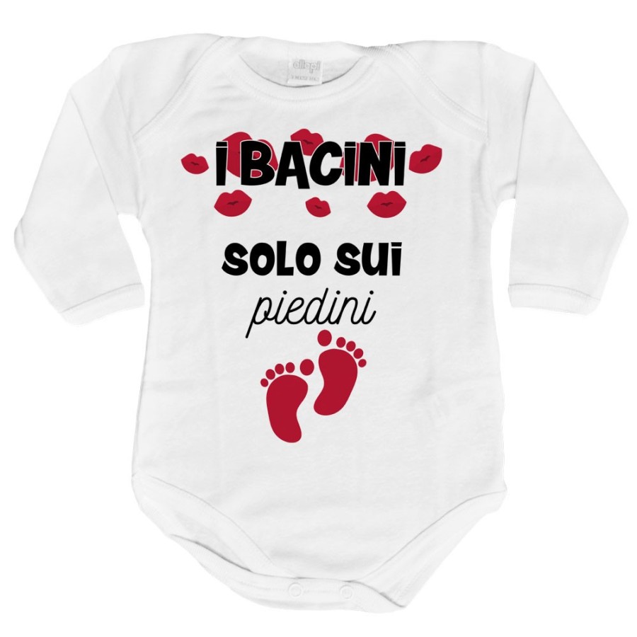 Body neonato i bacini solo sui piedini Divertenti