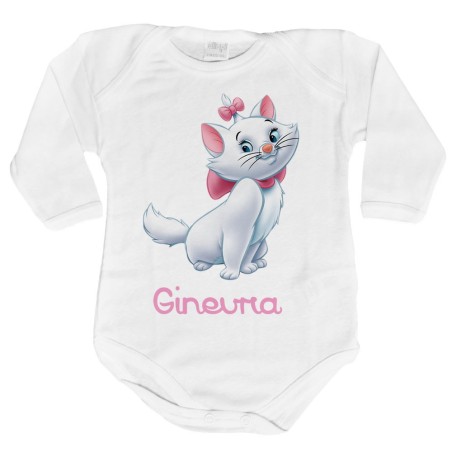 Body neonata personalizzato con nome minou