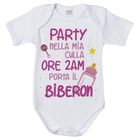Body neonato party nella mia culla Divertenti