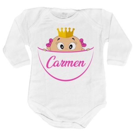 Body neonato personalizzato con nome bimbo bimba con la...