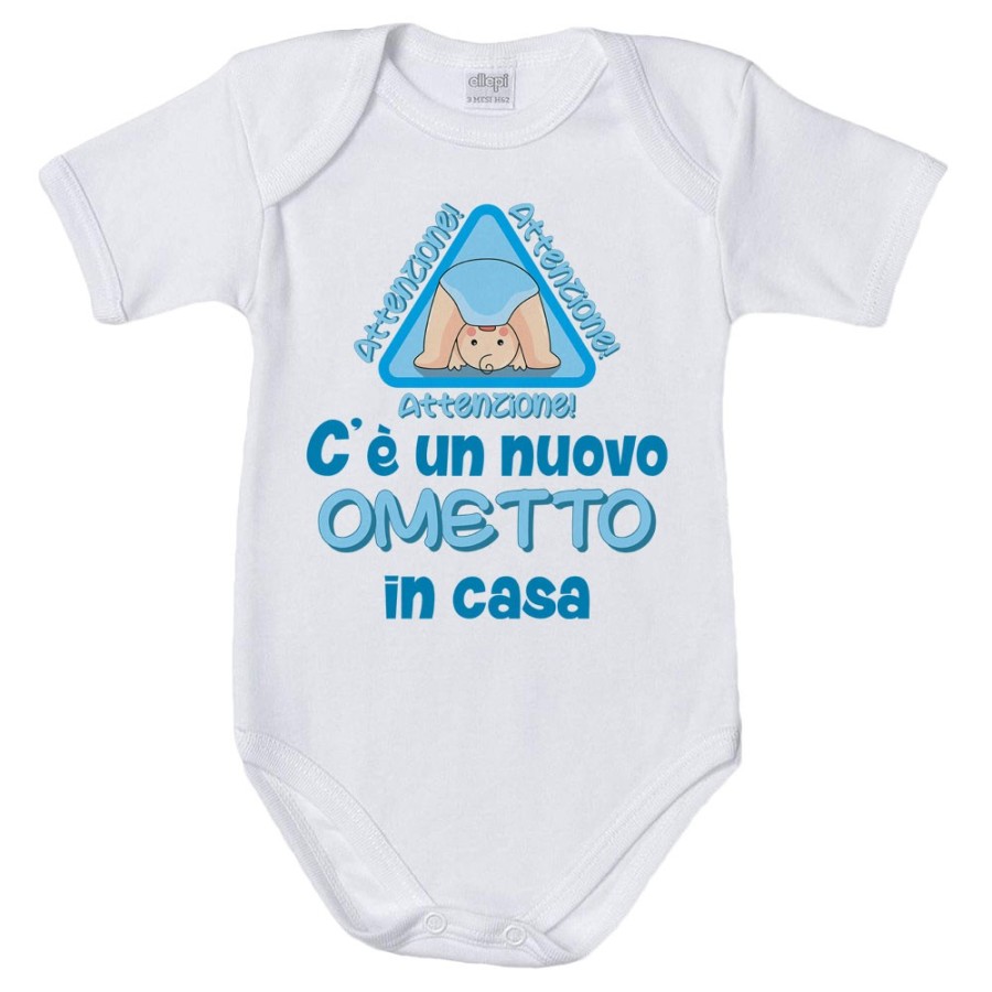 Body neonato attenzione c'è un nuovo ometto in casa Divertenti