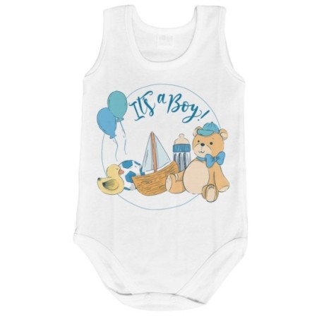 Body neonato it's a boy Divertenti