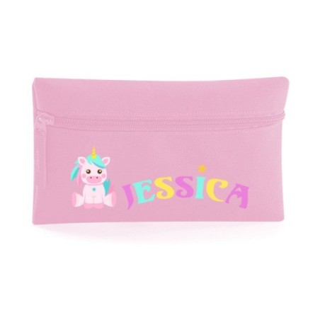 Astuccio personalizzato con nome baby unicorno con...