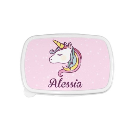 Porta pranzo personalizzato con nome unicorno magico