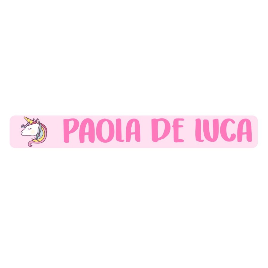 Etichette adesive personalizzate con nome unicorno magico per matite o penne  Unicorni