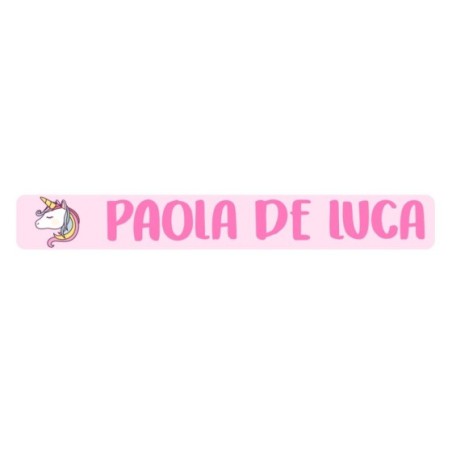Etichette adesive personalizzate con nome unicorno magico per matite o penne  Unicorni