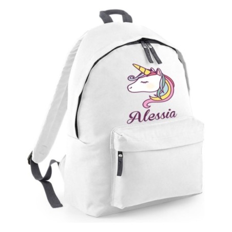 Zaino personalizzato con nome unicorno magico Unicorni