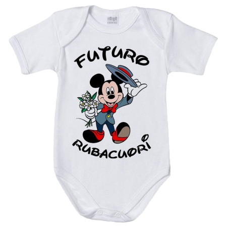 Body neonato futuro rubacuori con topolino
