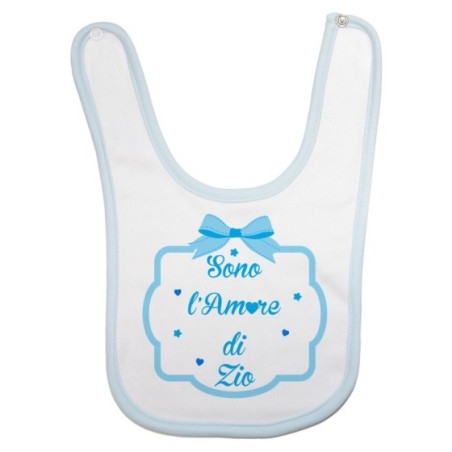 Bavaglino neonato sono l'amore di zio degli zii  fiocco