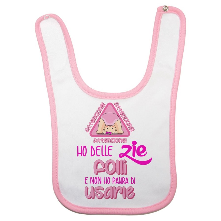Bavaglino neonato attenzione ho uno zio degli zii folli e non ho paura di usarlo usarli Per gli zii