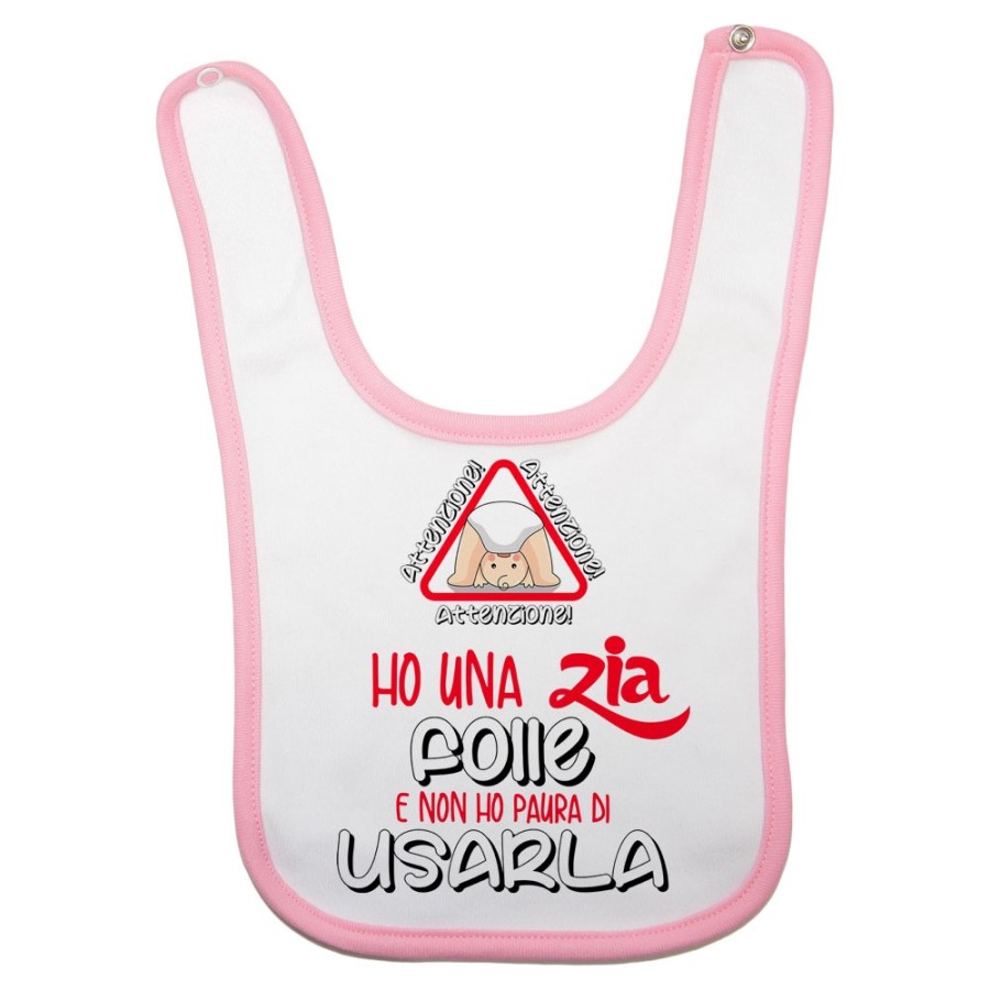 Bavaglino neonato attenzione ho uno zio degli zii folli e non ho paura di usarlo usarli Per gli zii