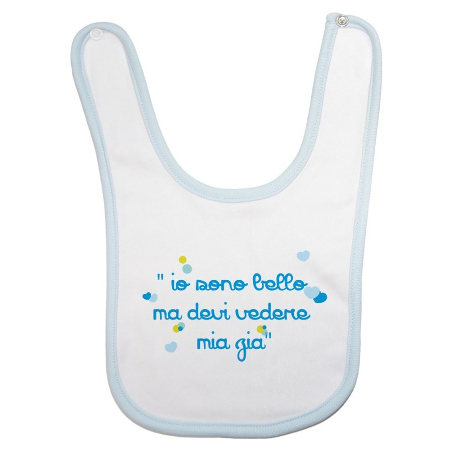 Bavaglino neonato io sono bello ma devi vedere mio zio i miei zii Per gli zii