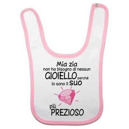 Bavaglino neonato sono il gioiello più prezioso di zia