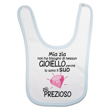 Bavaglino neonato sono il gioiello più prezioso di zia Per gli zii