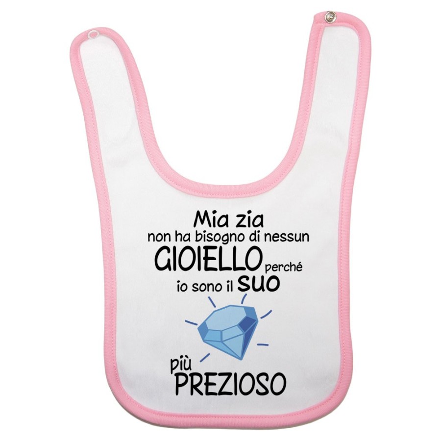 Bavaglino neonato sono il gioiello più prezioso di zia Per gli zii