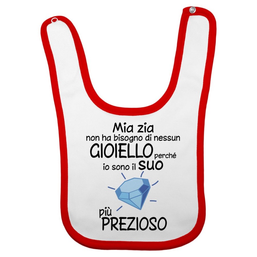 Bavaglino neonato sono il gioiello più prezioso di zia Per gli zii