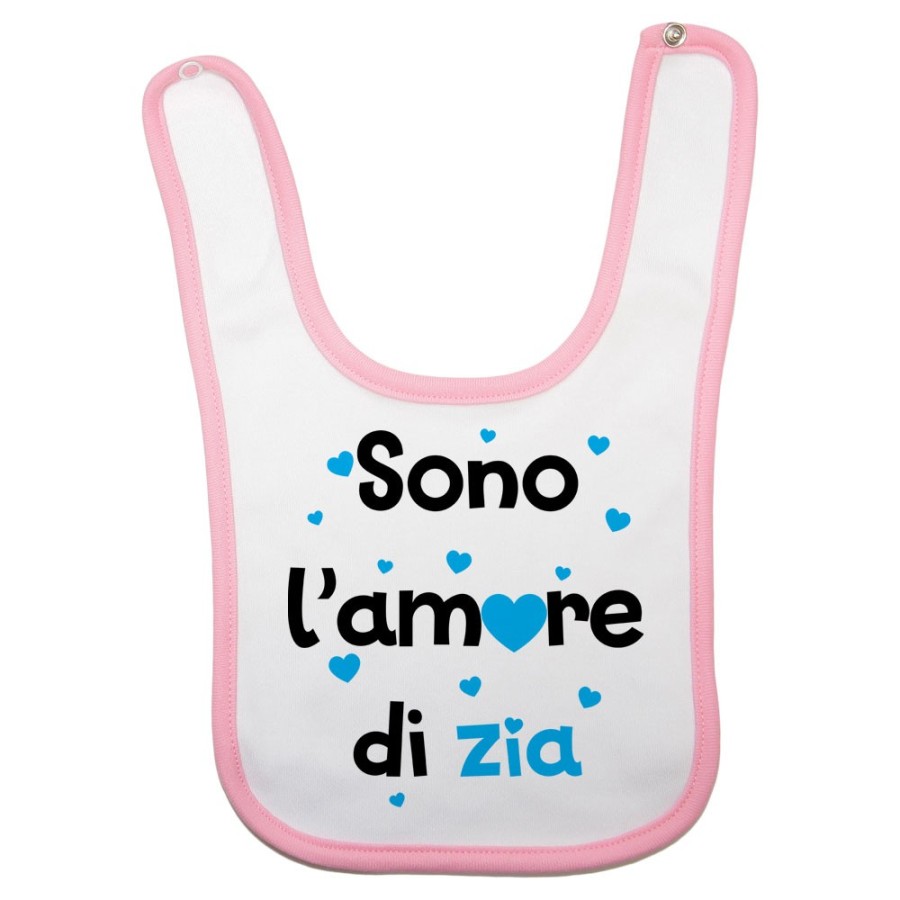 Bavaglino neonato sono amore dello zio degli zii  cuoricini Per gli zii