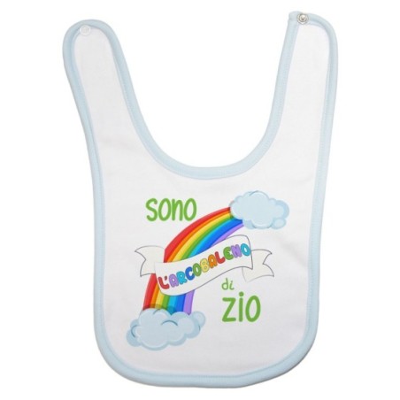 Bavaglino neonato sono arcobaleno di zio degli zii
